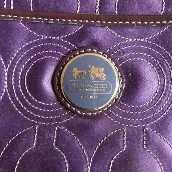 Coach Purple Crossbody - Picture 3 of 6